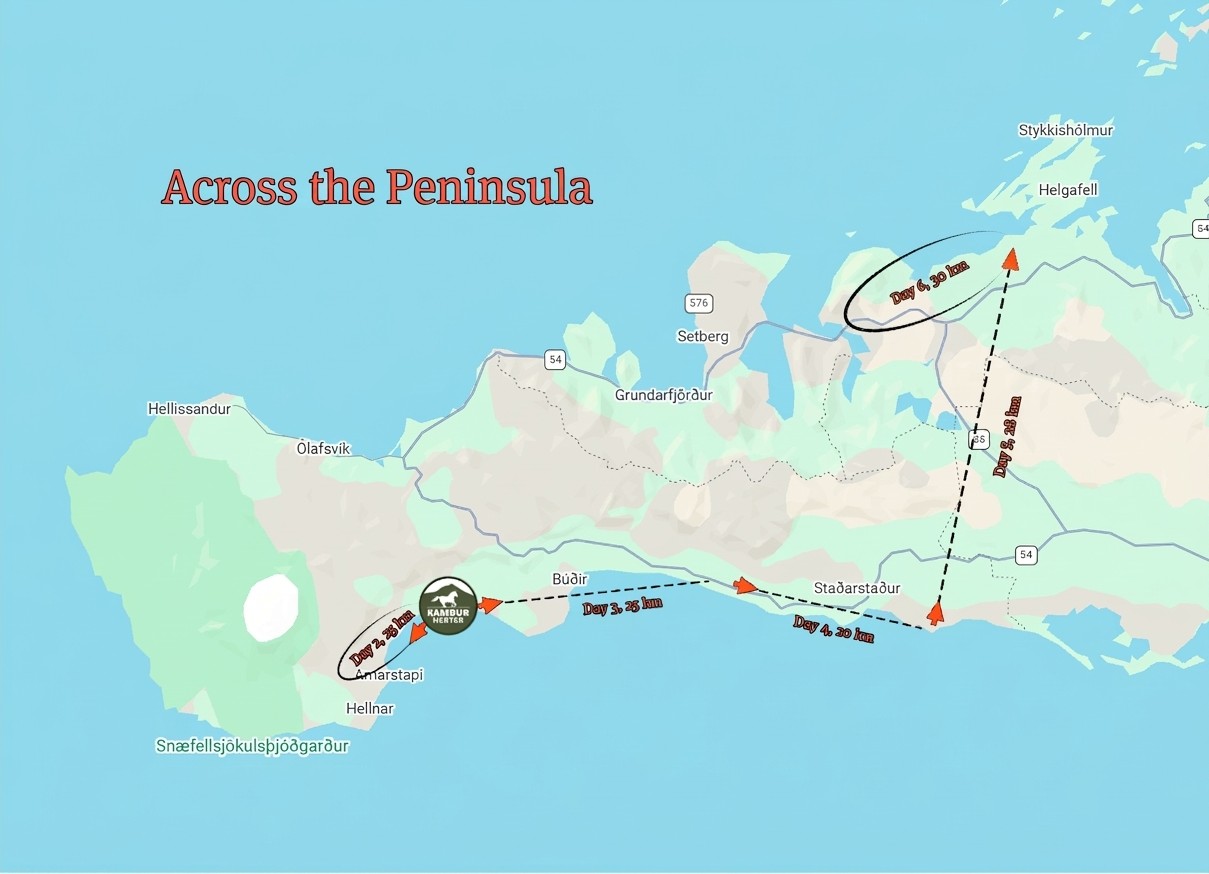 Across the Peninsula Map
